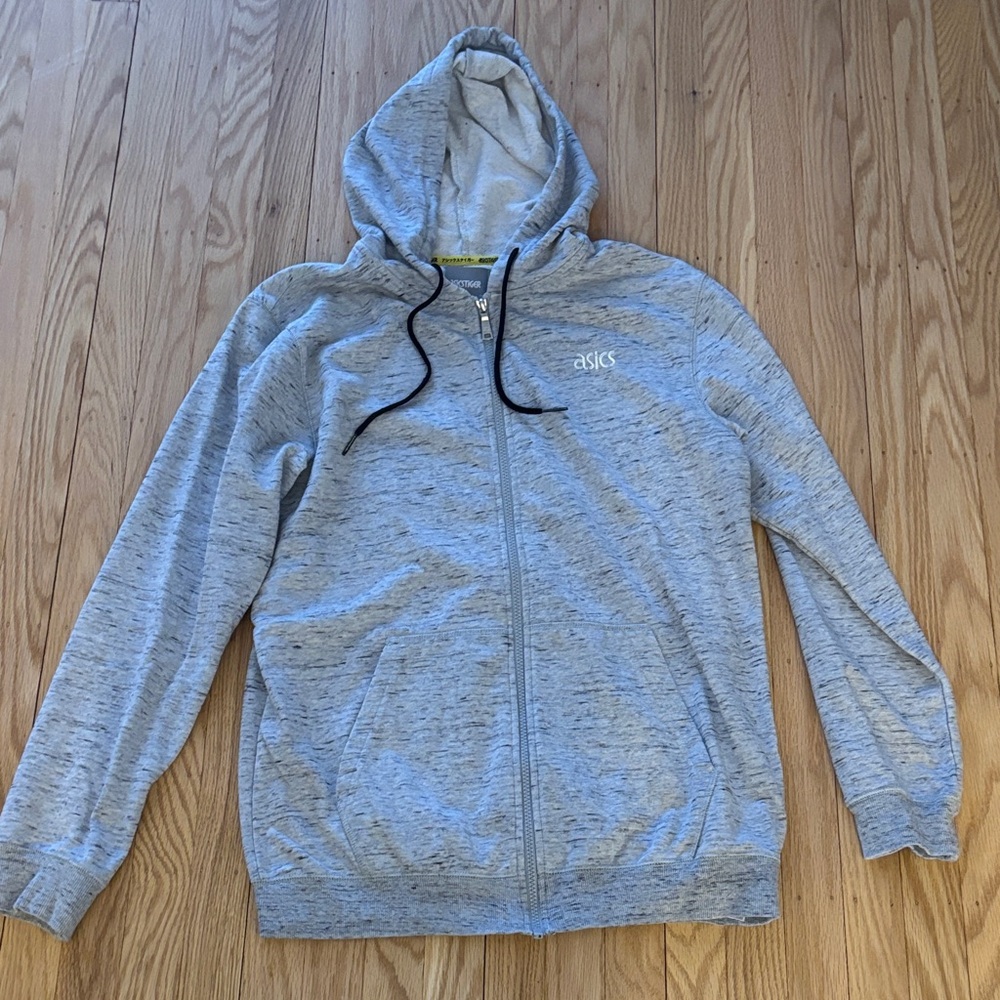 Asics Tiger Gray Performance Jacket Adult L